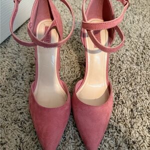 Forever 21 Blush Suede Heels